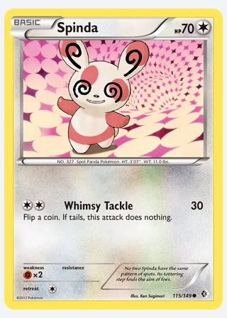 Spinda — catalogusbeeld