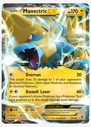 Manectric EX — catalogusbeeld