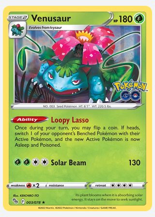 Venusaur — catalogusbeeld