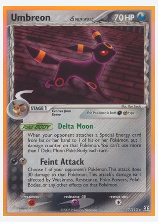 Umbreon δ — catalogusbeeld