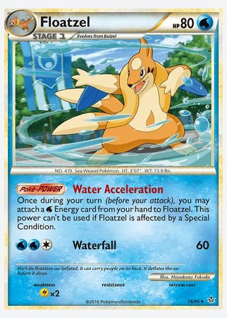 Floatzel — catalogusbeeld