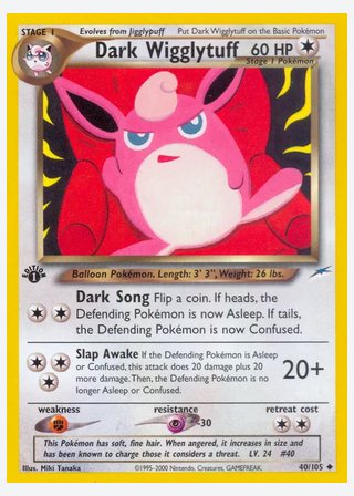 Dark Wigglytuff — catalogusbeeld