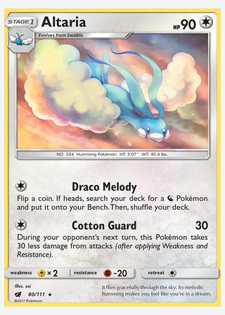 Altaria — catalogusbeeld
