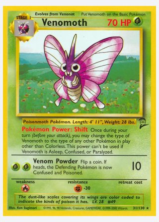 Venomoth — catalogusbeeld