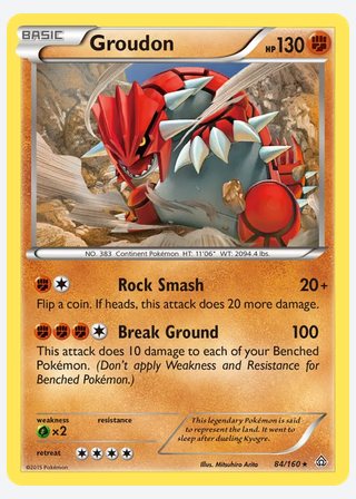 Groudon — catalogusbeeld