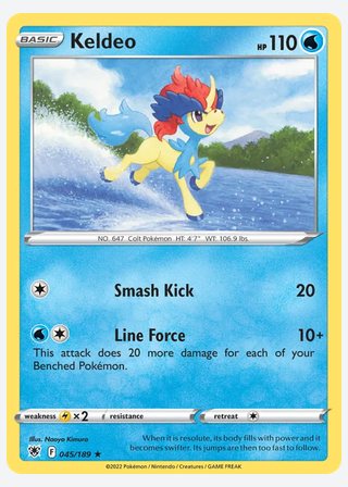 Keldeo — catalogusbeeld