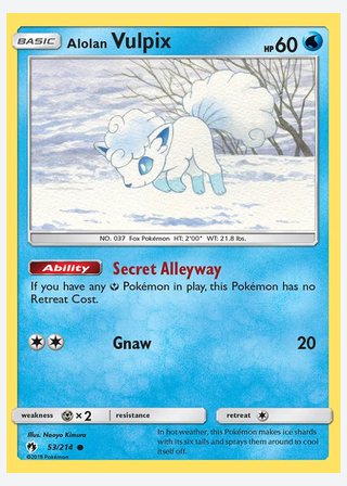 Alolan Vulpix — catalogusbeeld