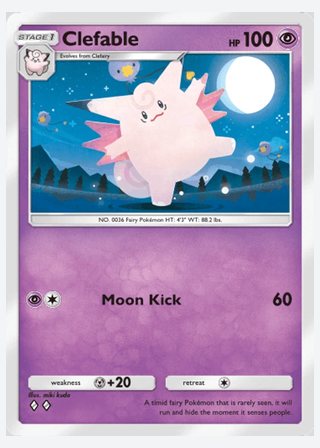 Clefable — catalogusbeeld