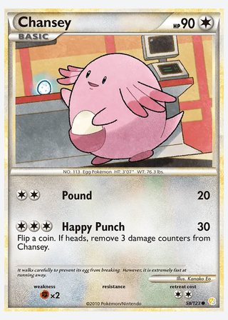 Chansey — catalogusbeeld