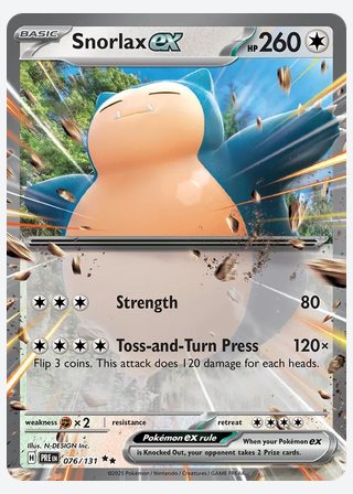 Snorlax ex — catalogusbeeld