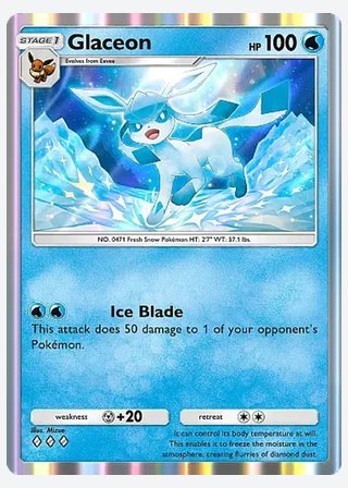 Glaceon — catalogusbeeld
