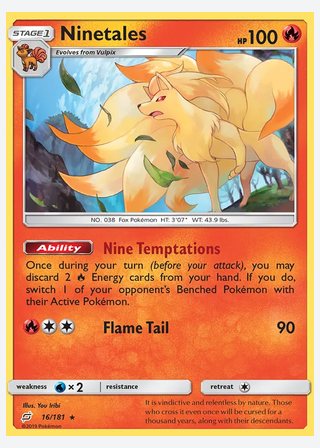 Ninetales — catalogusbeeld