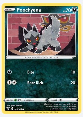 Poochyena — catalogusbeeld