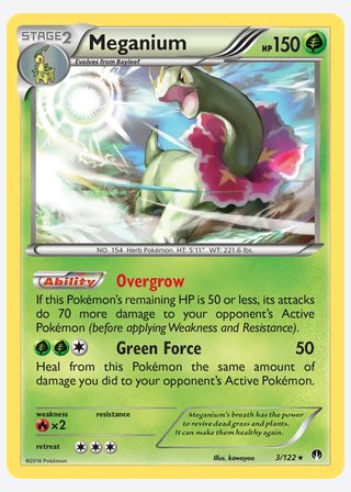 Meganium — catalogusbeeld