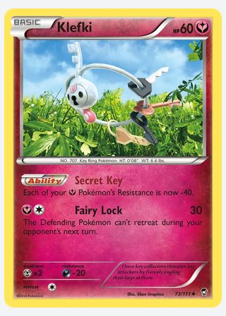 Klefki — catalogusbeeld