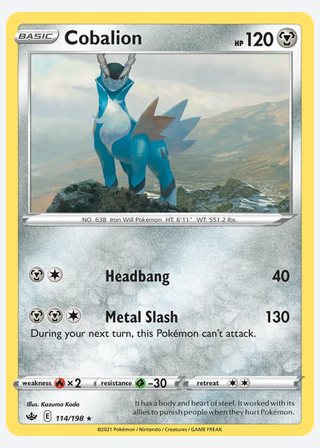 Cobalion — catalogusbeeld