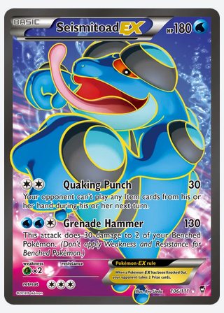 Seismitoad EX — catalogusbeeld