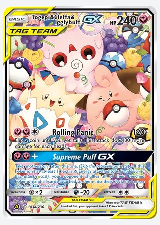 Togepi & Cleffa & Igglybuff GX — catalogusbeeld