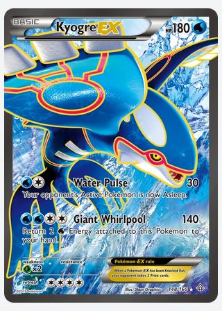 Kyogre EX — catalogusbeeld