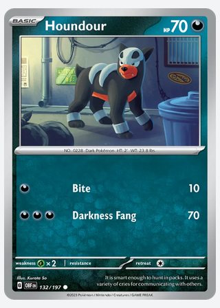 Houndour — catalogusbeeld