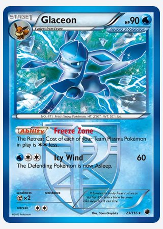 Glaceon — catalogusbeeld