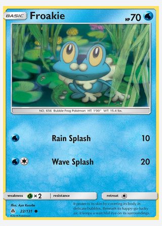 Froakie — catalogusbeeld
