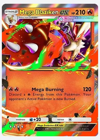 Mega Blaziken ex — catalogusbeeld