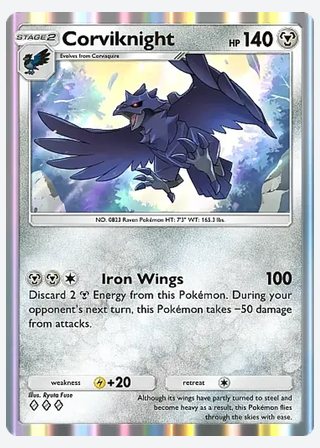 Corviknight — catalogusbeeld
