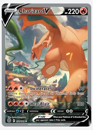 Charizard V — catalogusbeeld