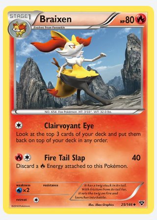 Braixen — catalogusbeeld