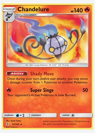 Chandelure — catalogusbeeld