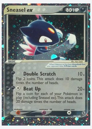 Sneasel ex — catalogusbeeld