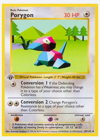 Porygon — catalogusbeeld