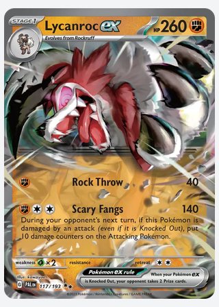 Lycanroc ex — catalogusbeeld