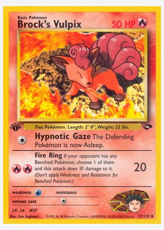 Brock's Vulpix — catalogusbeeld