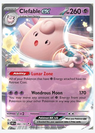 Clefable ex — catalogusbeeld