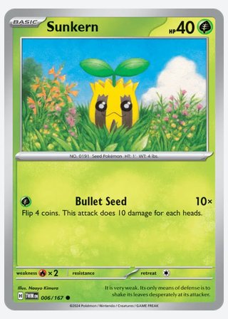 Sunkern — catalogusbeeld