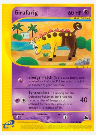 Girafarig — catalogusbeeld