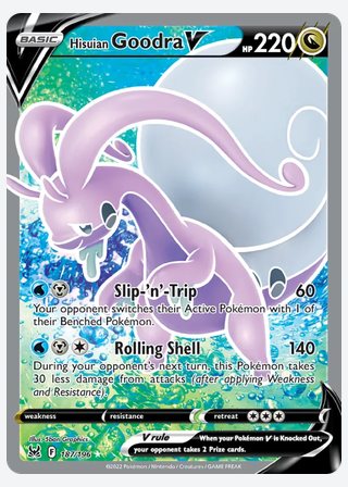 Hisuian Goodra V — catalogusbeeld