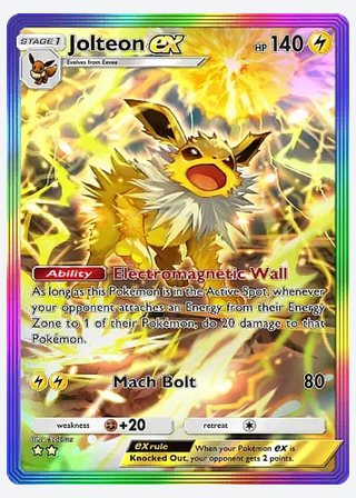 Jolteon ex — catalogusbeeld