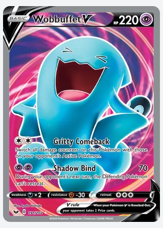 Wobbuffet V — catalogusbeeld