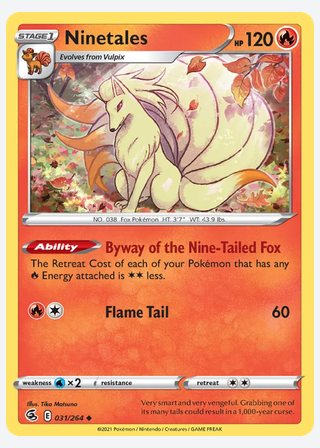 Ninetales — catalogusbeeld