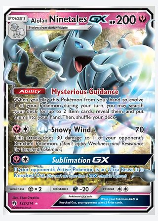 Alolan Ninetales GX — catalogusbeeld
