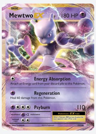 Mewtwo EX — catalogusbeeld