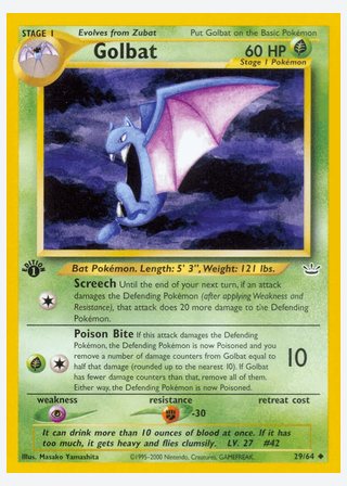 Golbat — catalogusbeeld