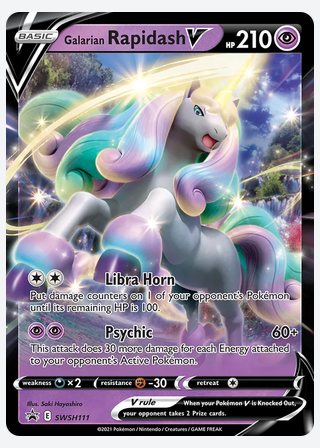 Galarian Rapidash V — catalogusbeeld