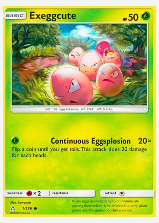 Exeggcute — catalogusbeeld