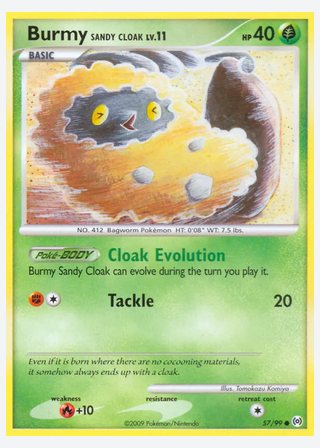 Burmy Sandy Cloak — catalogusbeeld