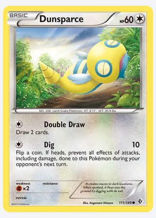 Dunsparce — catalogusbeeld