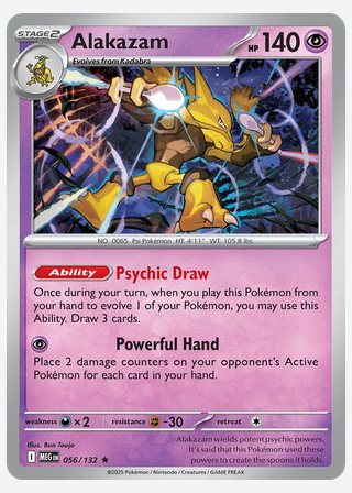 Alakazam — catalogusbeeld